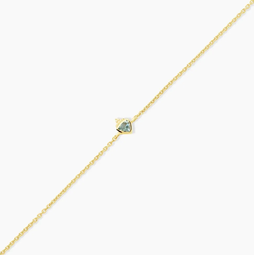 Bracelet Poem Argent Jaune Topaze