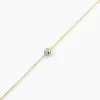 Bracelet Poem Argent Jaune Topaze Bleu Sky