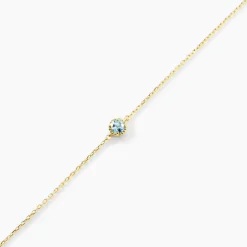 Bracelet Poem Argent Jaune Topaze Bleu Sky