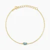 Bracelet Poem Argent Jaune Topaze