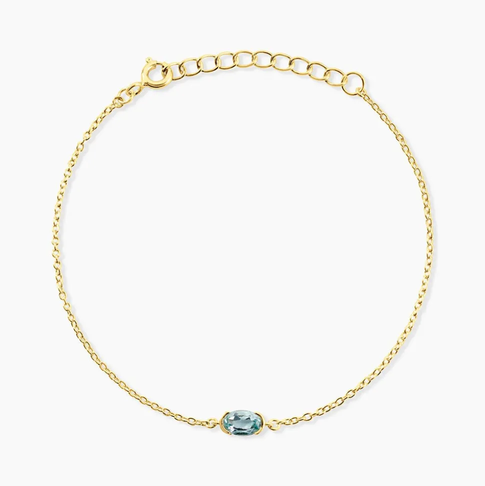 Bracelet Poem Argent Jaune Topaze
