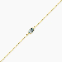 Bracelet Poem Argent Jaune Topaze