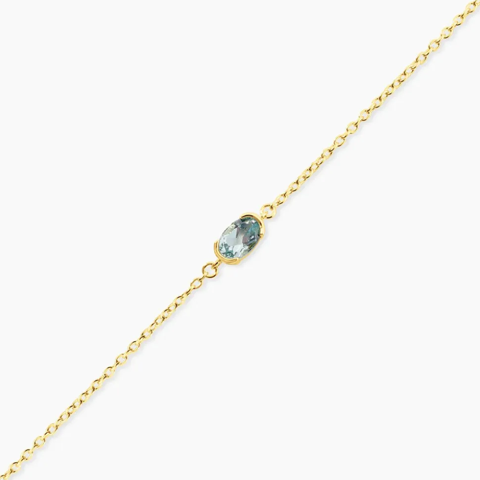 Bracelet Poem Argent Jaune Topaze