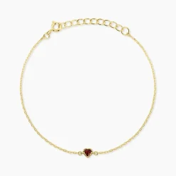 Bracelet Poem Argent Jaune Tourmaline