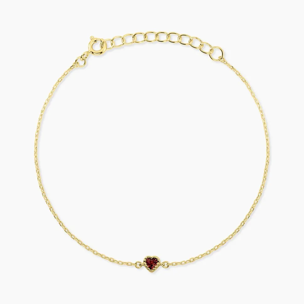 Bracelet Poem Argent Jaune Tourmaline