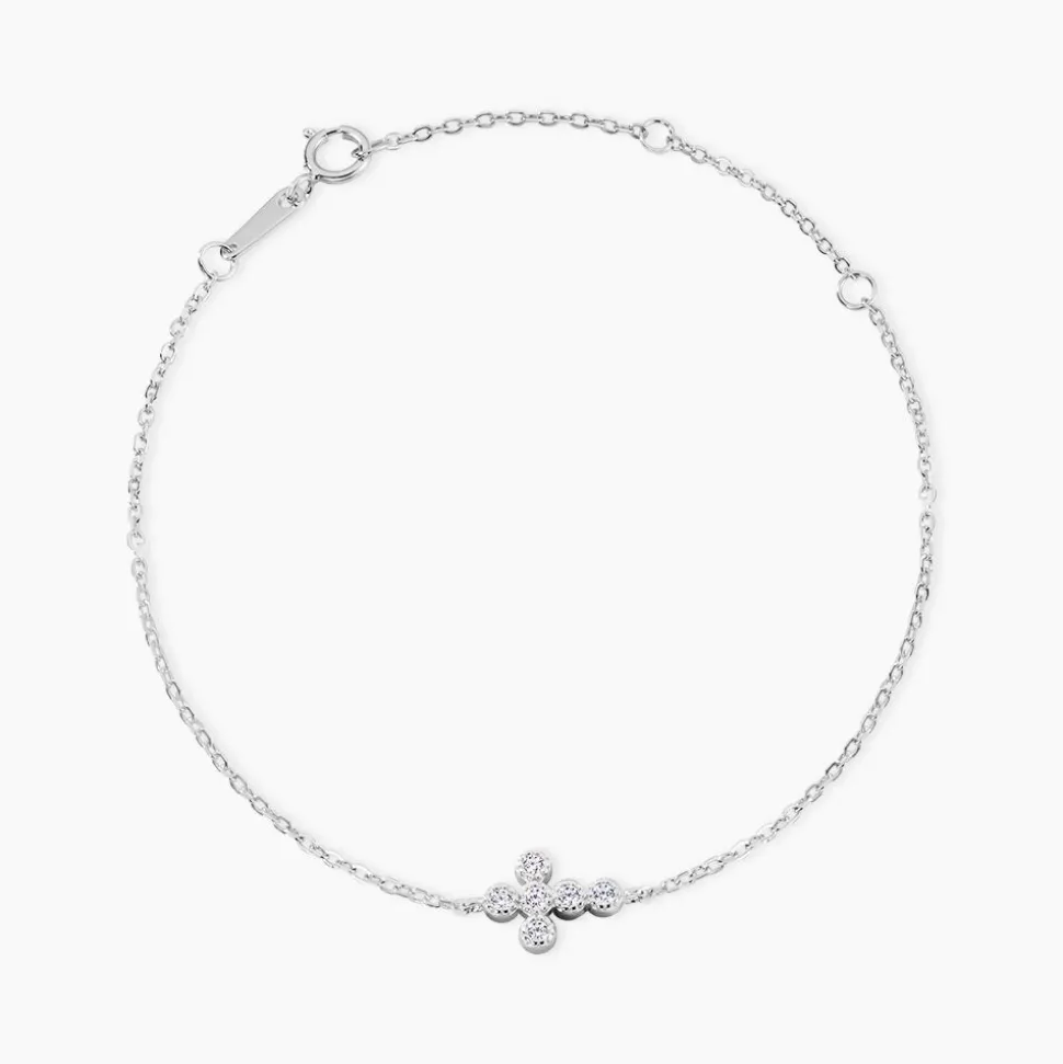 Bracelet Priscus Argent Blanc Oxyde De Zirconium