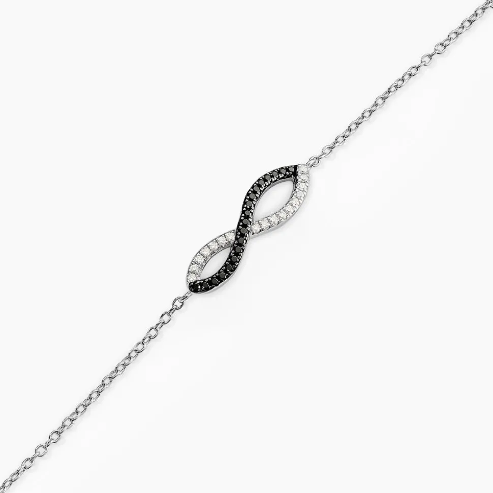 Bracelet Prudentia Argent Blanc Oxyde De Zirconium