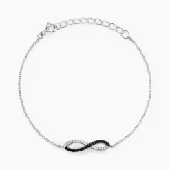 Bracelet Prudentia Argent Blanc Oxyde De Zirconium