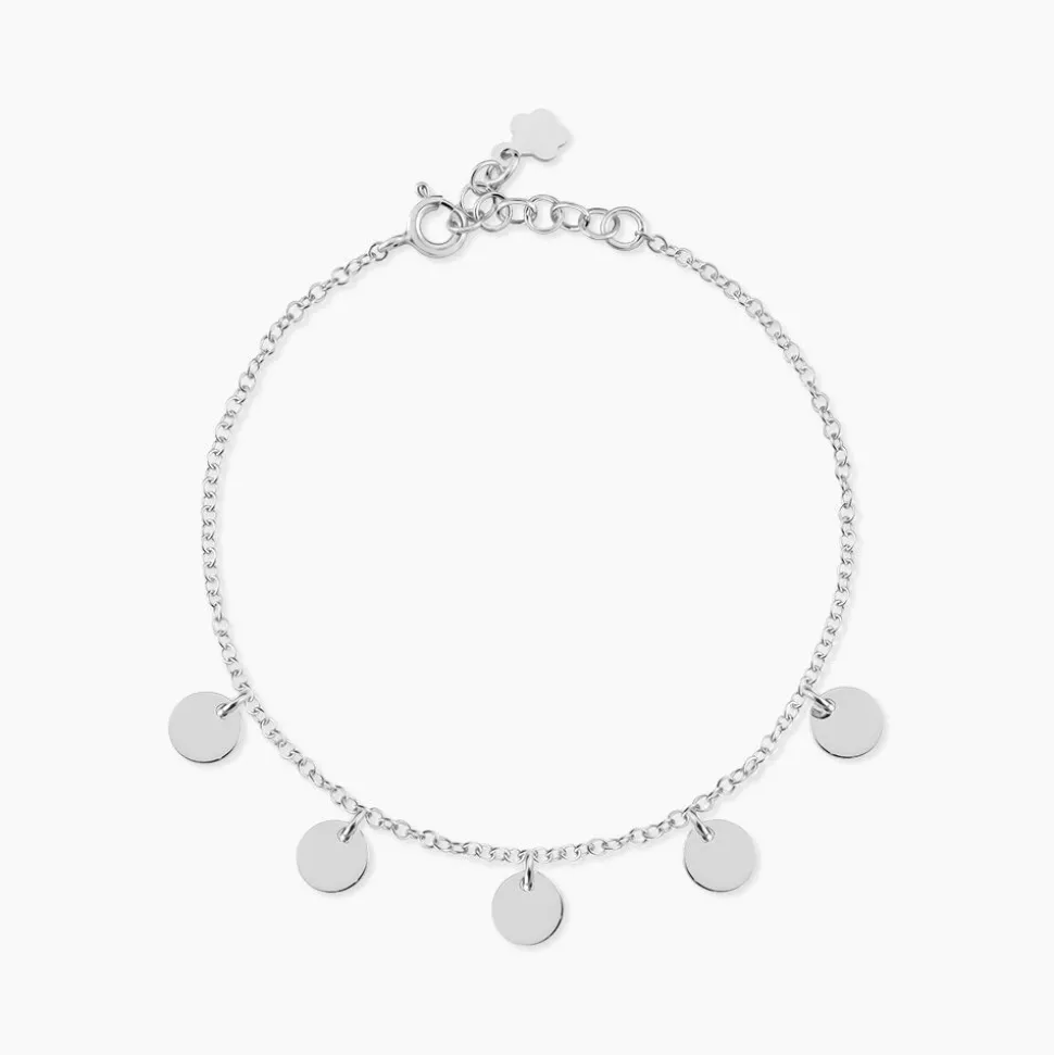 Bracelet Ragavi Argent Blanc