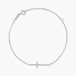 Bracelet Rayan Argent Blanc Oxyde De Zirconium