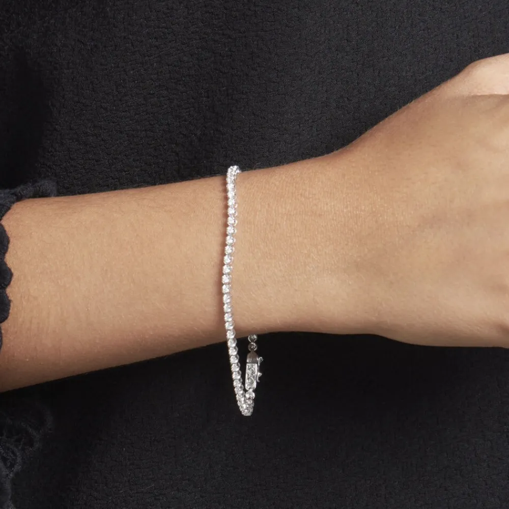Bracelet Reem Or Blanc Diamant|Marc Orian New