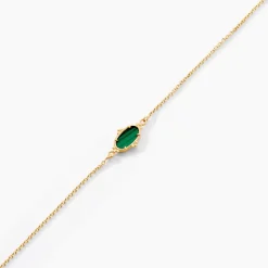 Bracelet Reflets Pop Or Jaune Malachite