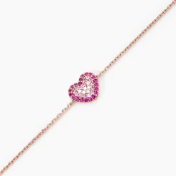 Bracelet Reflets Romantiques Argent Rose Oxyde De Zirconium