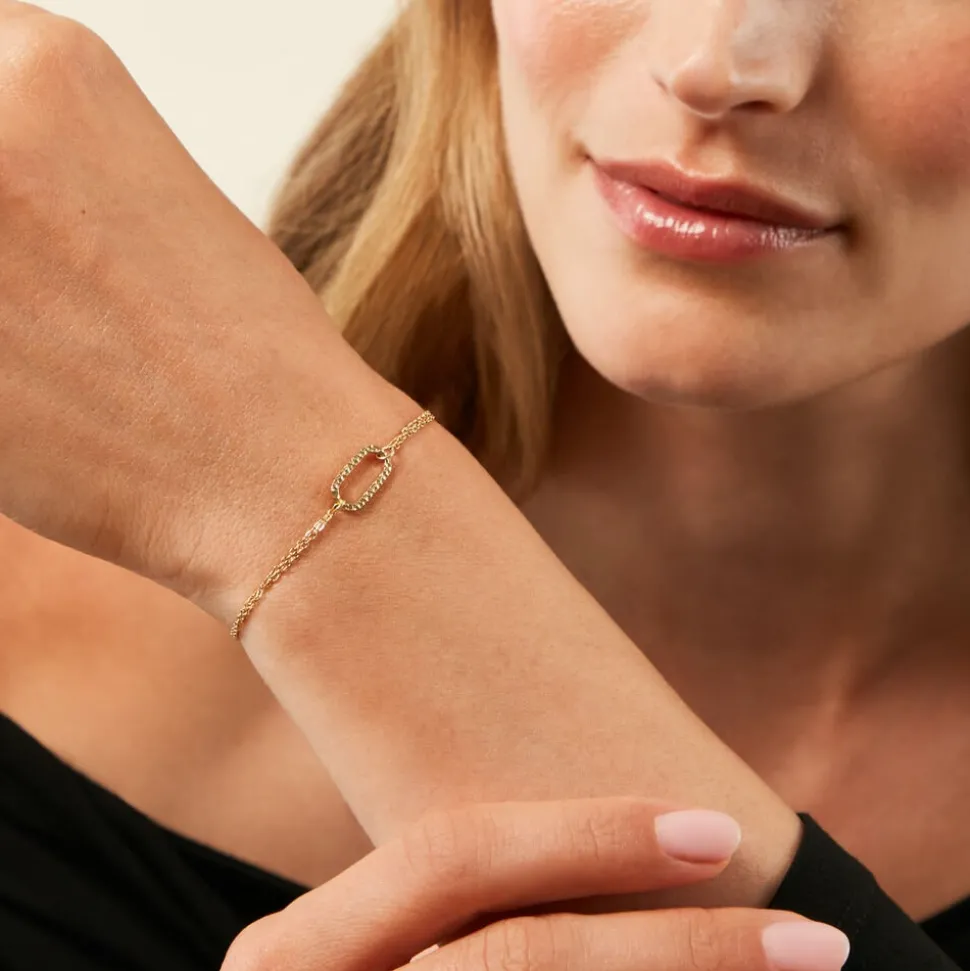 Bracelet Ria Acier Jaune
