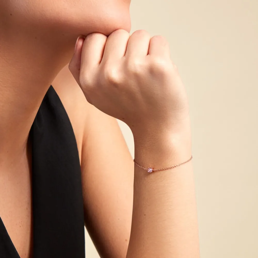 Bracelet Rio Argent Rose Oxyde De Zirconium|Marc Orian
