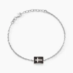 Bracelet Romaji Argent Blanc