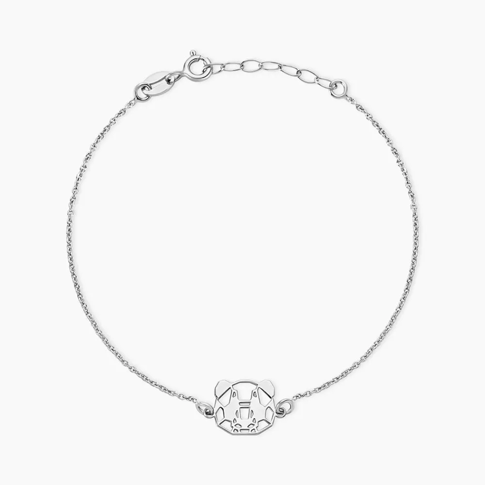 Bracelet Romy Origami Argent Blanc|Marc Orian New