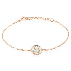 Bracelet Rosae Argent Rose Nacre|Marc Orian New