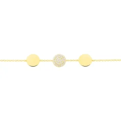 Bracelet Rosette Or Jaune Oxyde De Zirconium|Marc Orian Clearance