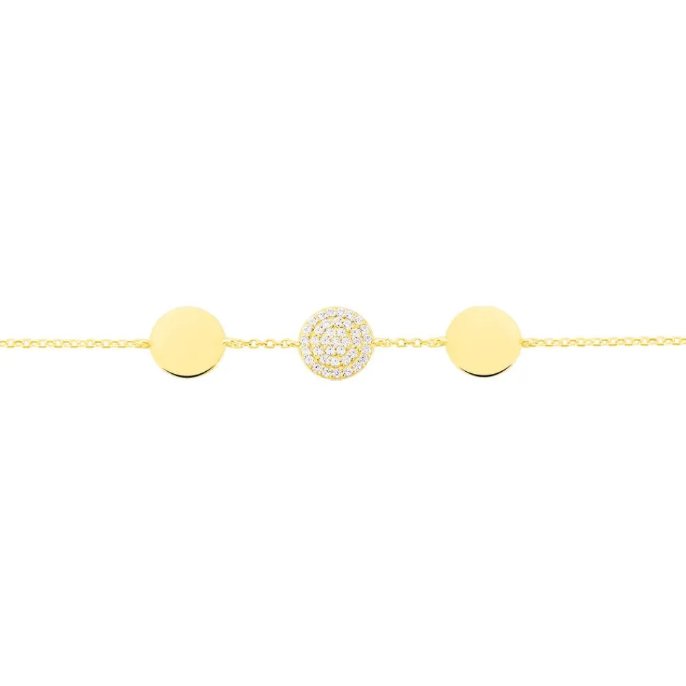 Bracelet Rosette Or Jaune Oxyde De Zirconium|Marc Orian Clearance