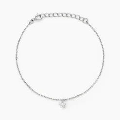 Bracelet Saya Argent Blanc Oxyde De Zirconium