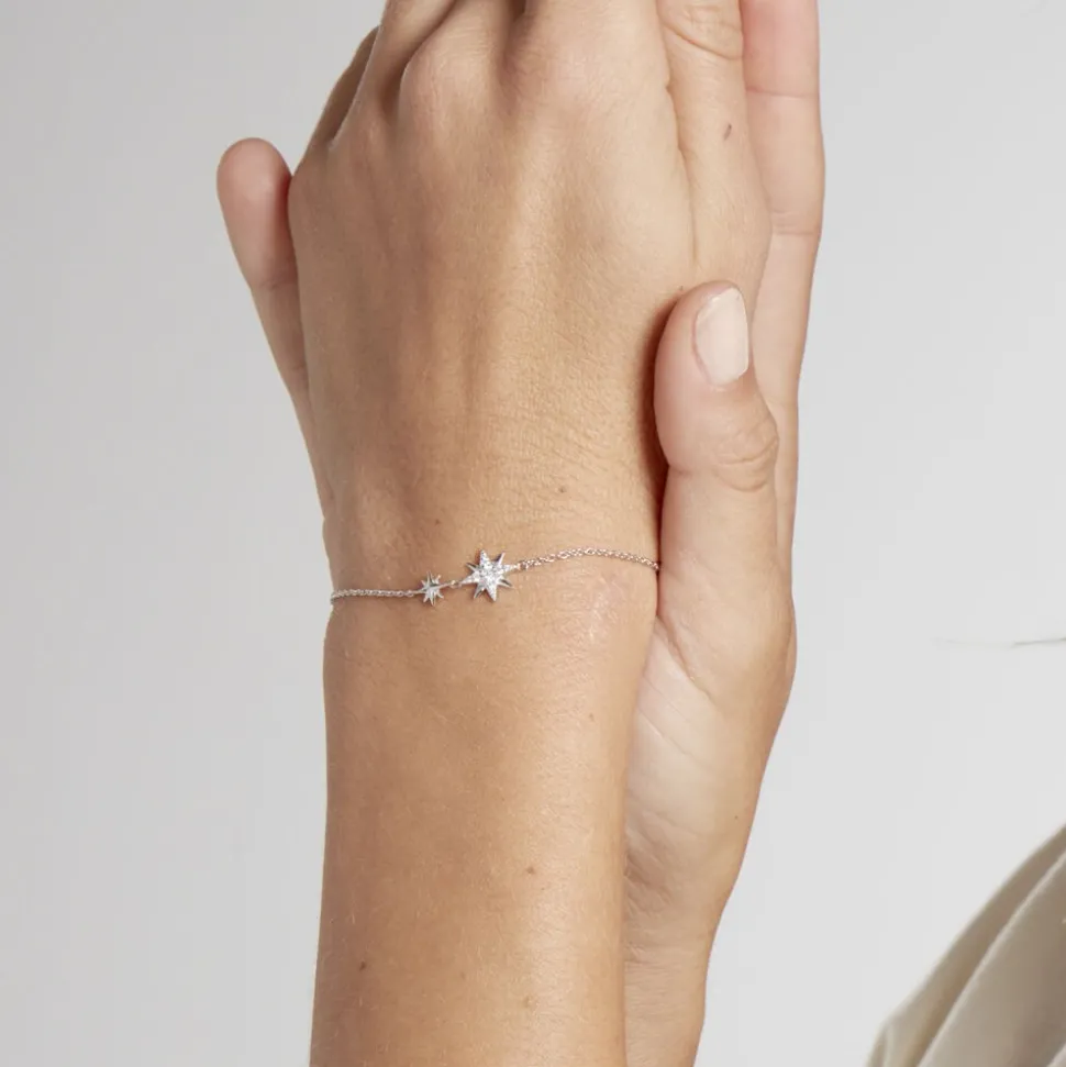 Bracelet Shanis Argent Blanc Oxyde De Zirconium
