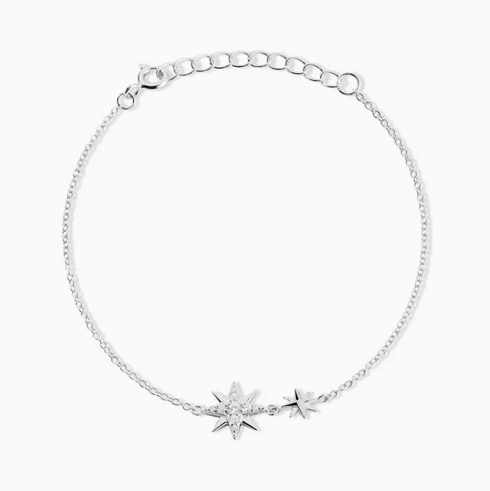 Bracelet Shanis Argent Blanc Oxyde De Zirconium