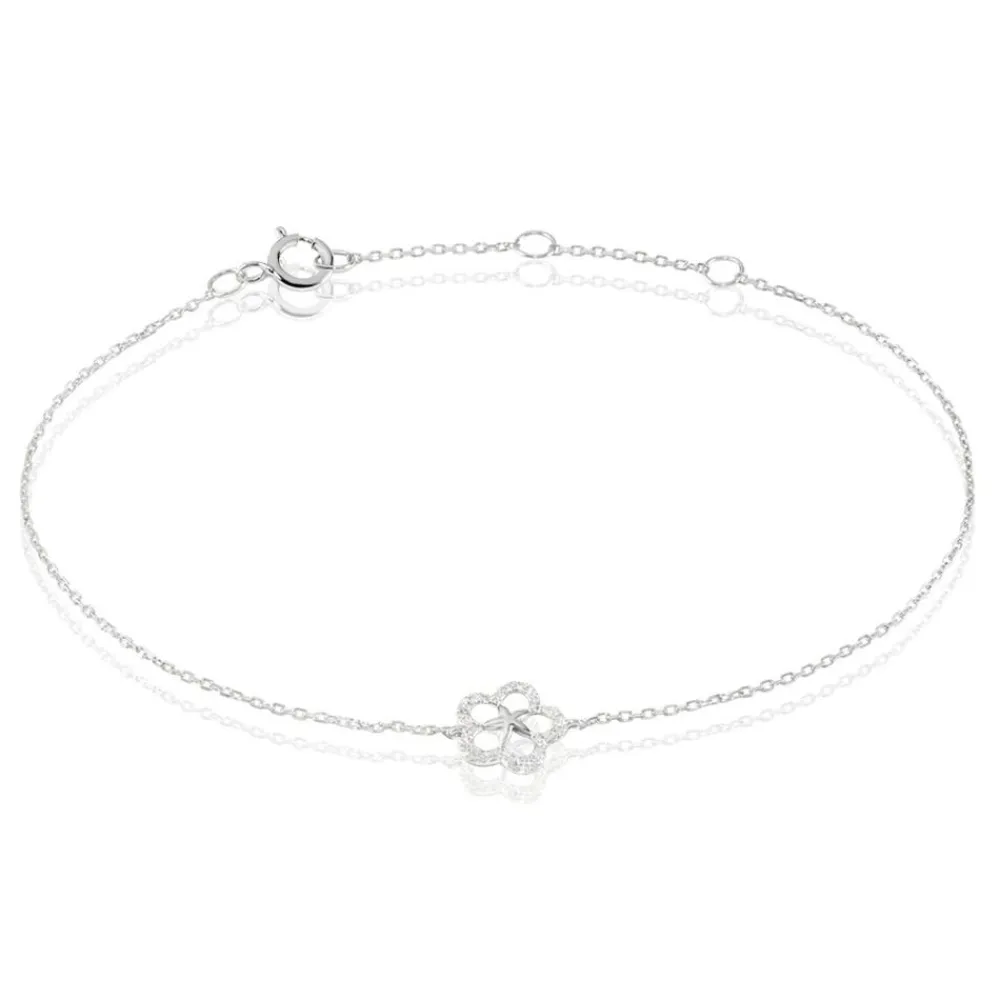 Bracelet Shareen Or Blanc Diamant|Marc Orian Discount