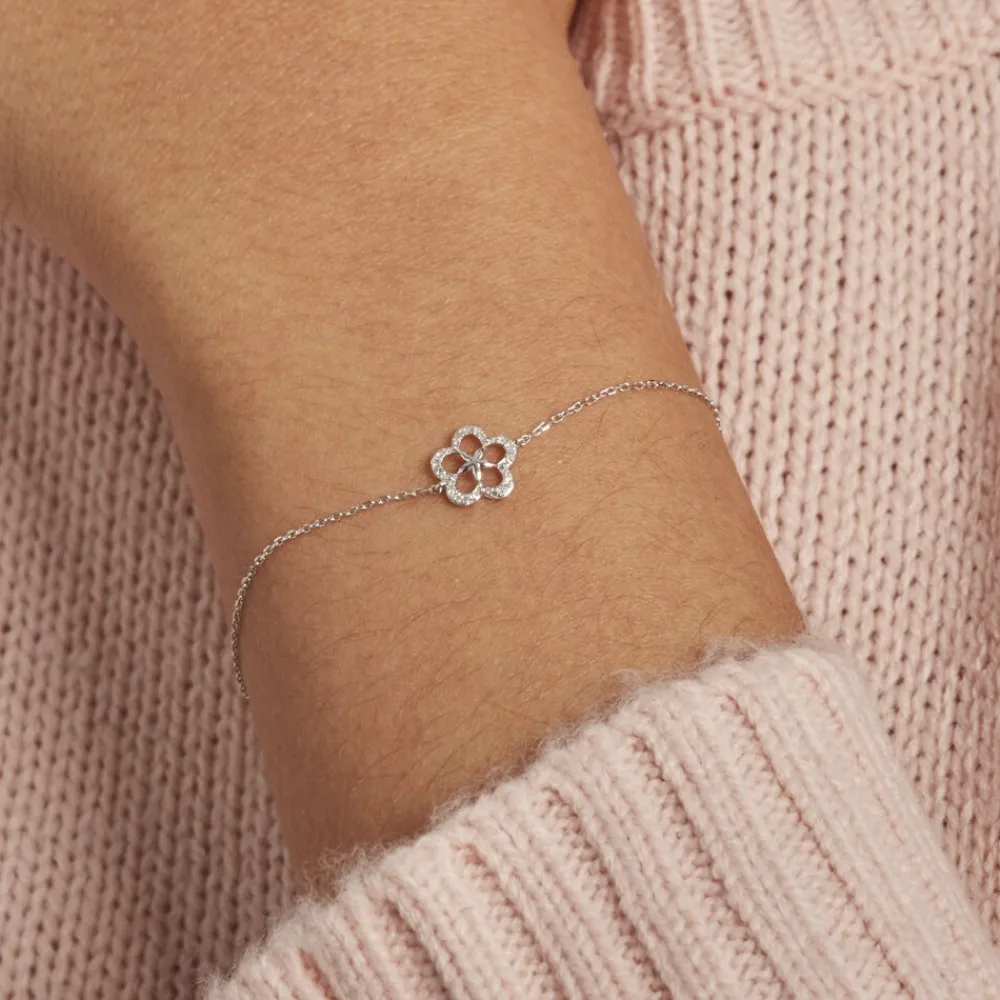 Bracelet Shareen Or Blanc Diamant|Marc Orian Discount
