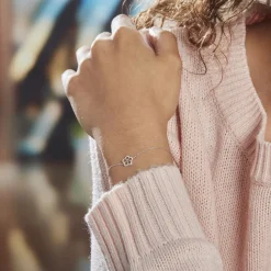 Bracelet Shareen Or Blanc Diamant|Marc Orian Discount