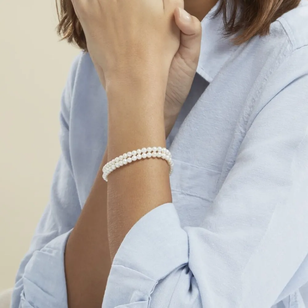 Bracelet Silene 2 Rangs Or Jaune Perle De Culture|Marc Orian Sale