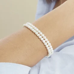 Bracelet Silene 2 Rangs Or Jaune Perle De Culture|Marc Orian Sale