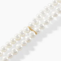 Bracelet Silene 2 Rangs Or Jaune Perle De Culture|Marc Orian Sale