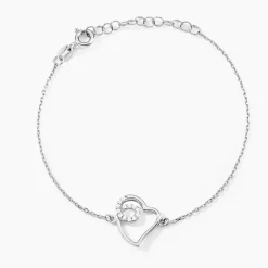 Bracelet Soa Argent Blanc Oxyde De Zirconium