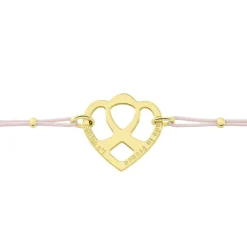 Bracelet Solidaire Lutte Contre Le Cancer Laiton Doré|Marc Orian Hot
