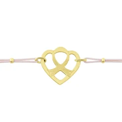 Bracelet Solidaire Lutte Contre Le Cancer Laiton Doré|Marc Orian Hot