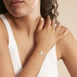 Bracelet Steenie Argent Blanc