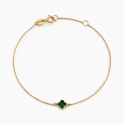 Bracelet Stellya Or Jaune Malachite