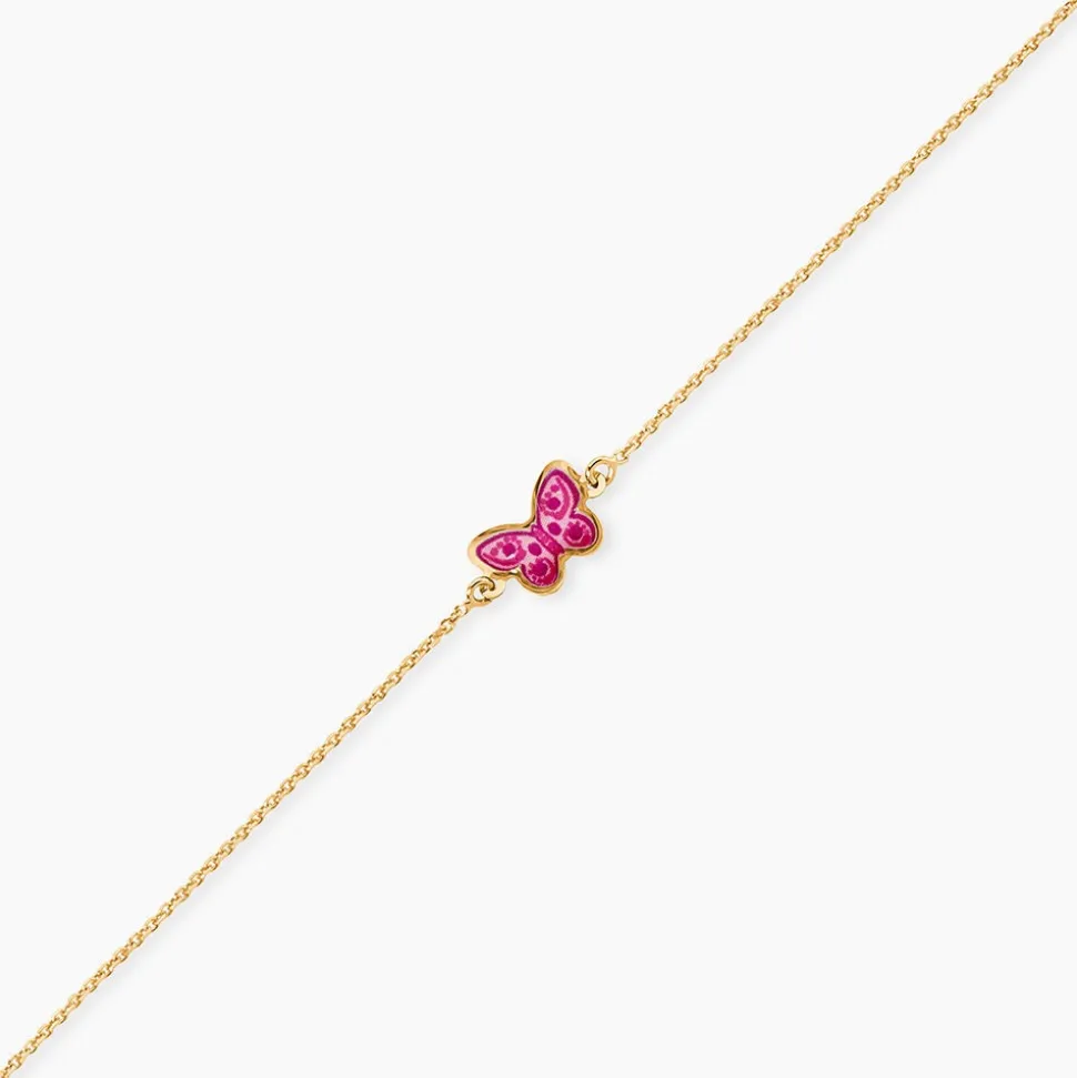 Bracelet Sulivia Papillon Or Jaune