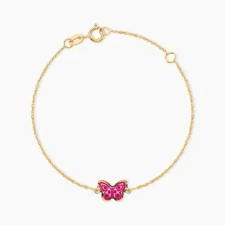 Bracelet Sulivia Papillon Or Jaune