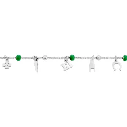 Bracelet Suzanna Argent Blanc