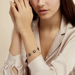 Bracelet Suzanne Argent Blanc Céramique Et Oxyde De Zirconium|Marc Orian