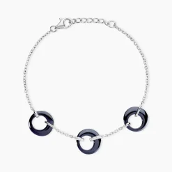 Bracelet Suzanne Argent Blanc Céramique Et Oxyde De Zirconium|Marc Orian