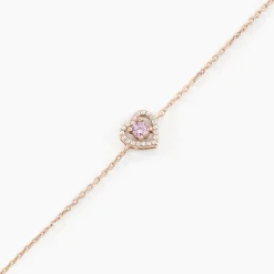 Bracelet Suzon Argent Rose Oxyde De Zirconium