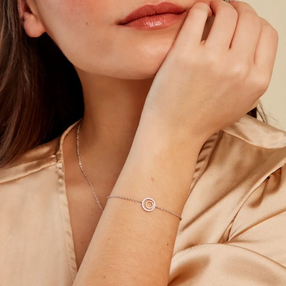 Bracelet Swane Or Jaune Argent Blanc Oxyde De Zirconium|Marc Orian Discount
