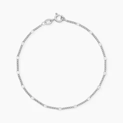 Bracelet Tessie Argent Blanc