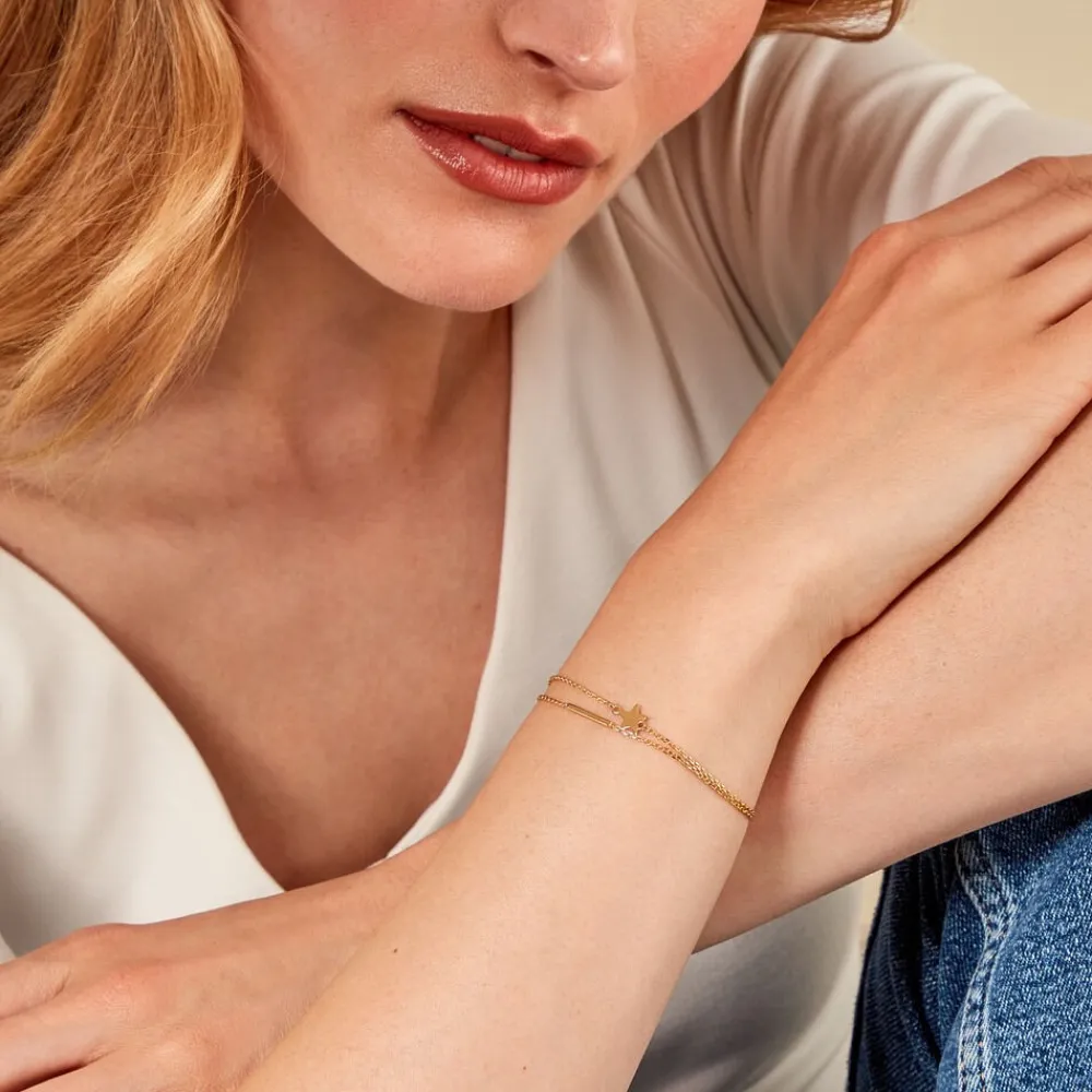 Bracelet Theodora Plaqué Or Jaune|Marc Orian Hot
