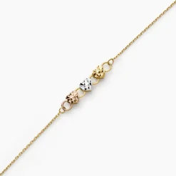 Bracelet Tricolore Or Jaune