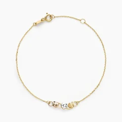 Bracelet Tricolore Or Jaune