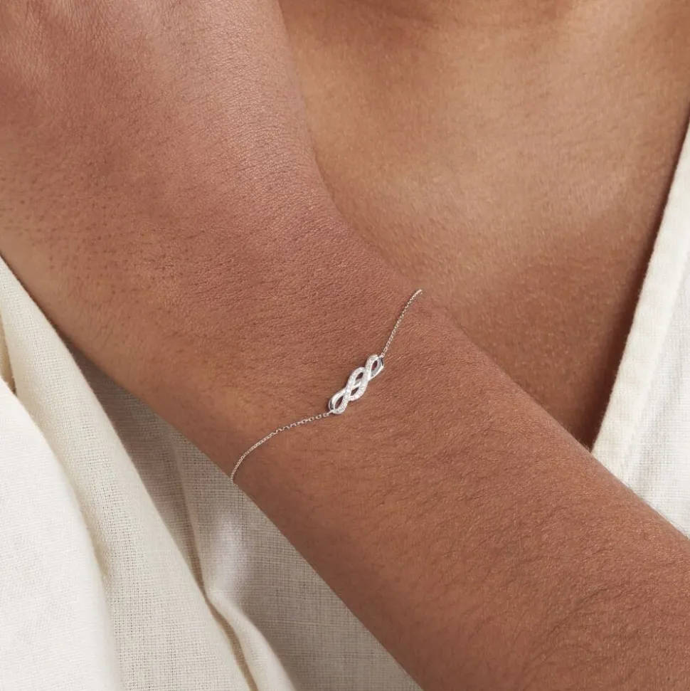 Bracelet Ursulla Or Blanc Diamant